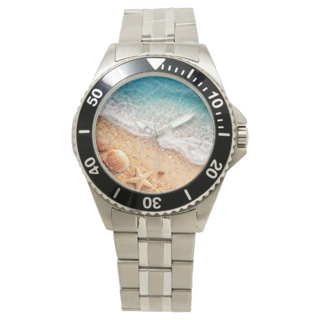 Faux resin ocean ewatch watch armbanduhr (Vorderseite)