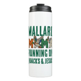 Faux Rhinestone MALLARD MAMA Thermosbecher