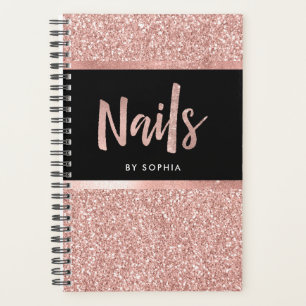 Faux Rose Gold Parties scintillant Look et noir   
