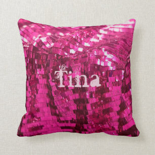 Faux sequins sur un coussin décoratif girlie