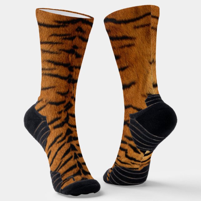 Faux Siberian Tiger Skin  Socken (Gewinkelt)