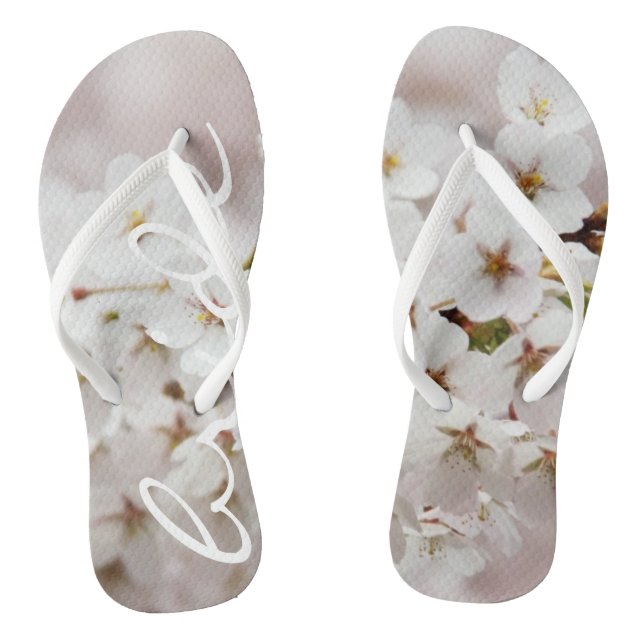 Faux tongs funky des fleurs de mariée (Semelle)