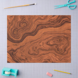Faux Walnut Pattern Seidenpapier