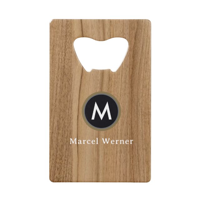 Faux-Wood (bois non réel) Monogramme (Devant)