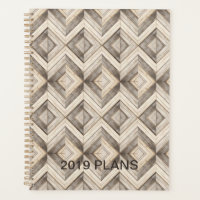 Faux Wood Chevron Stripes Moderne
