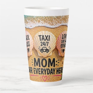 Faux Wrapped Canvas DruckLustiges Mama-Strand-Shir Milchtasse