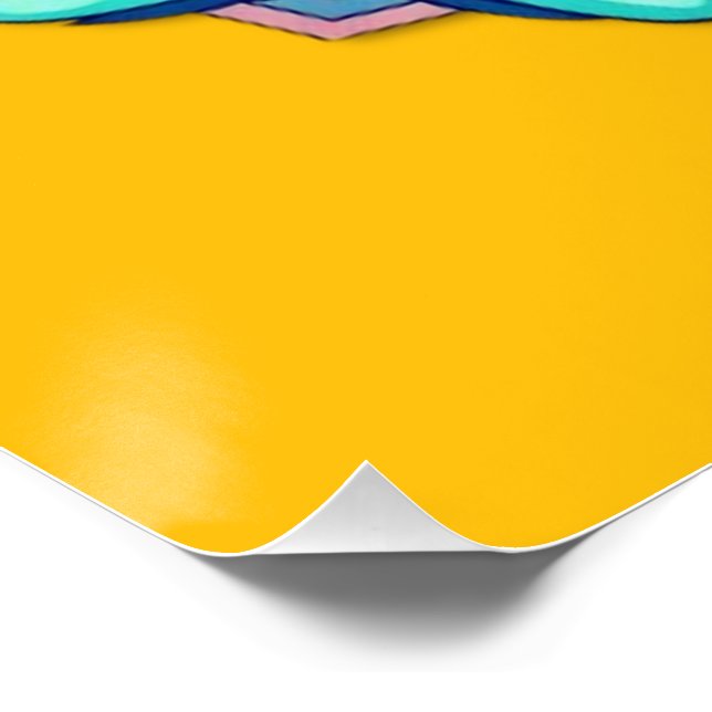 Faux Wrapped Canvas Print Poster (Ecke)