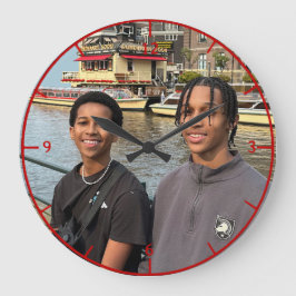 "Fave People" oder "Clock" Große Wanduhr