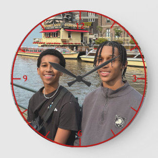 "Fave People" oder "Clock" Große Wanduhr