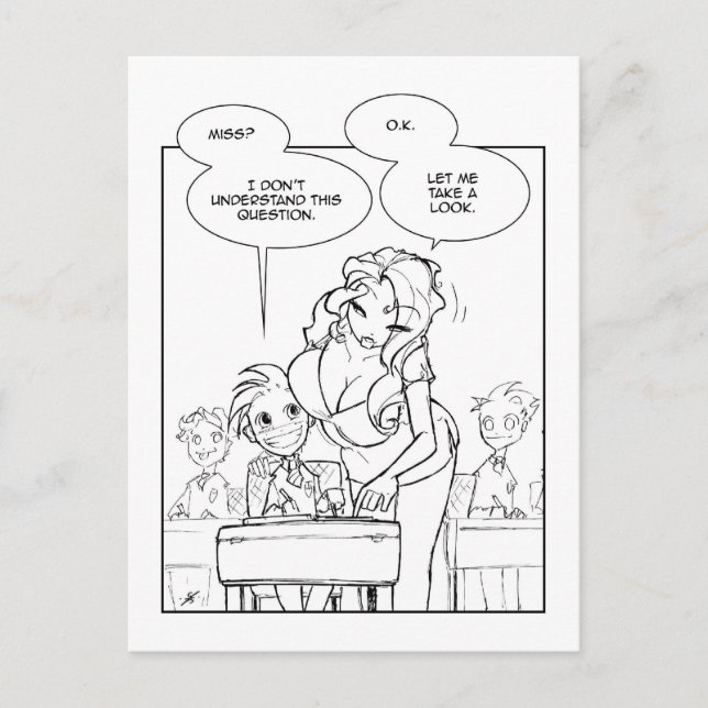 Fave Teacher Postkarte (Vorderseite)