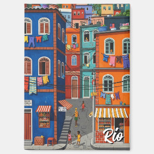 Favelas in Rio de Janeiro Magnet