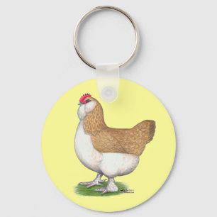 Faverolle Hen Schlüsselanhänger