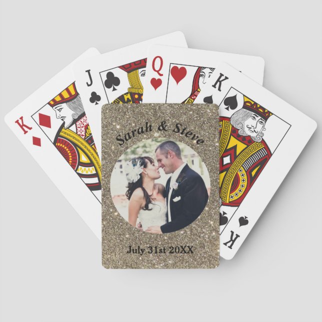 Faveur de cadeau de cartes de jeu de photo de (dos)