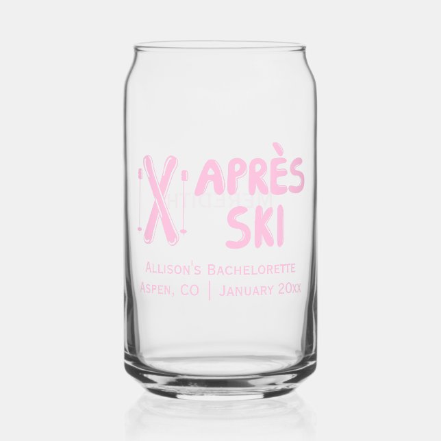 Faveur de fête de bachelorette d'hiver Après Ski R (Recto)