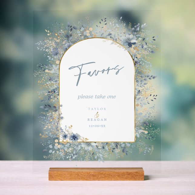 Faveurs de mariage floral doux ID1045 (Neutre)