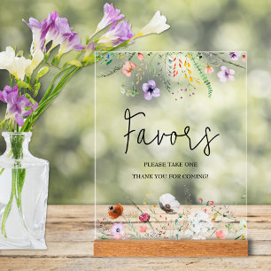 Faveurs fleurs sauvages du Baby shower