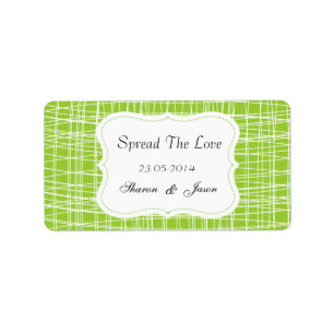Faveurs Mariage Jam Jar Étiquettes Étaler L'Amour
