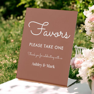 Faveurs Poster des signes Mariages en terre cuite