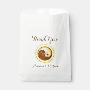 FAVOR BAGS gold YinYang Dove Harmomy Geschenktütchen
