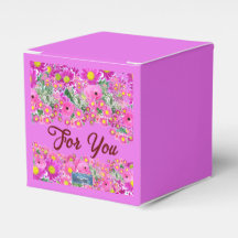 Favor Box Cube (Pink Blume Mix) RFPMDesign ©️ 2024
