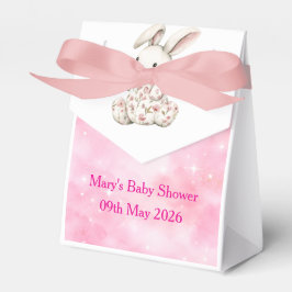 Favor Box-Editable Pink Chinoiserie Favor Box Geschenkschachtel