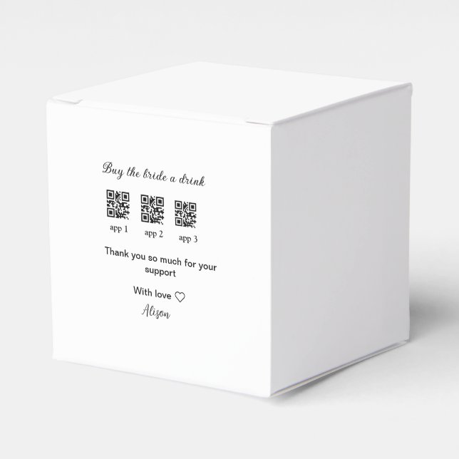 Favor Box Geschenkschachtel (Vorderseite)