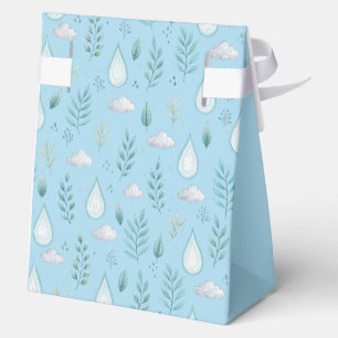 „Favor Box – hellblaue Winter-Ornament-Geschenkbox Geschenkschachtel