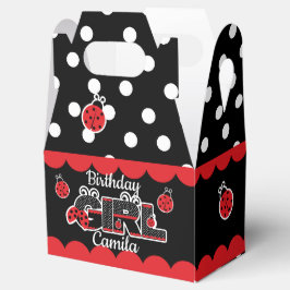 Favor Box Ladybug Geburtstagsmädchen Geschenkschachtel
