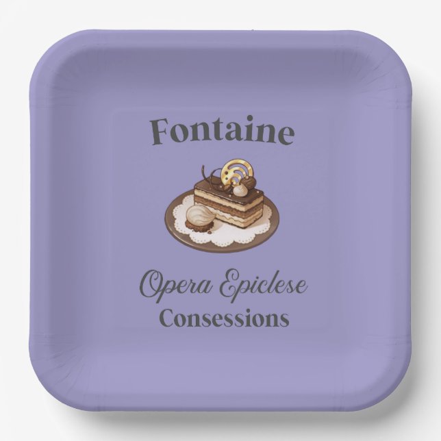 Favor Box Pappteller (Vorderseite)