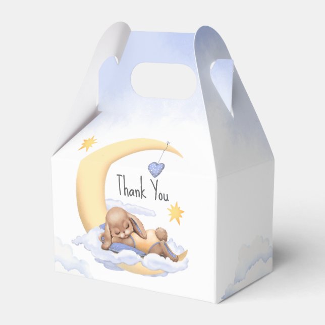 Favor Box -“Thank you” for Baby Shower. Geschenkschachtel (Vorderseite)