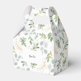 Favor Box Wasserfarbblatt Geschenkschachtel