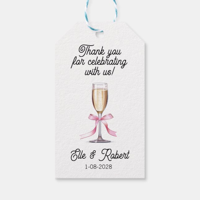 Favor Gift Tag  Geschenkanhänger (Rückseite)