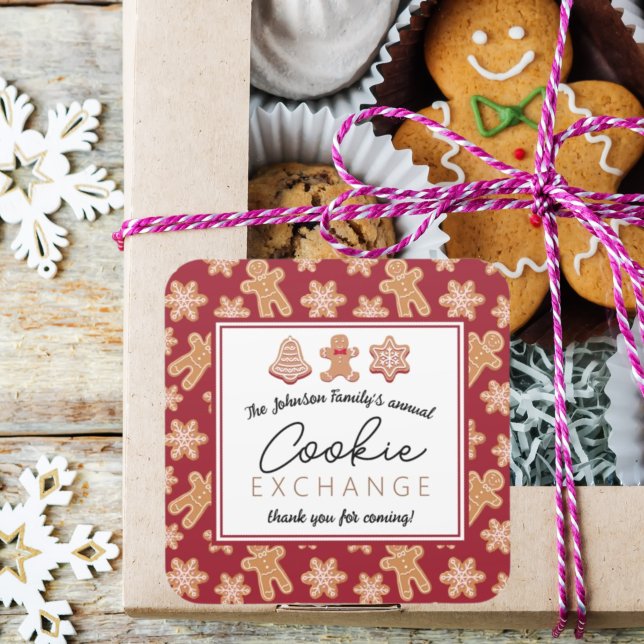 Favor Label Aufkleber Weihnachtskochtausch (Von Creator hochgeladen)