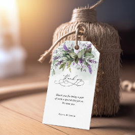 Favor Tag Danke Ihnen Lavender Greenerity Wedding Geschenkanhänger