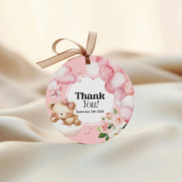 Favor Tags Baby Dusche Pink Geschenkanhänger