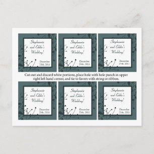 Favor Tags Twilight Twigs Postkarte