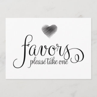 Favor Wedding Sign Einladung