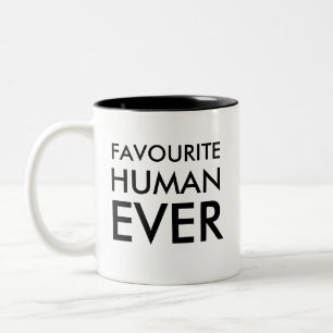 Favori Humain Jamais Mug   Cadeau de la Saint Vale