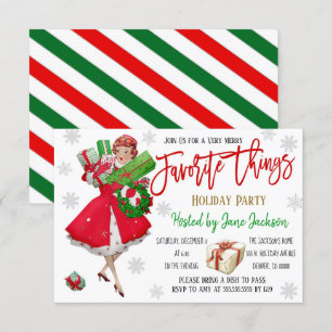 Favoris Noël Fête Invitation