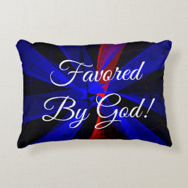 Favorisé Par Dieu Coussin d'Accent Géométrique
