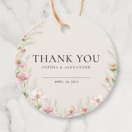 Favoriser les étiquettes Mariage Fleur sauvage