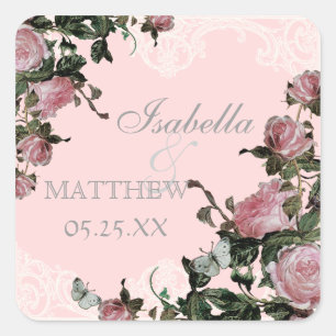 Favoriser Stickers Cadeaux ou Seals, Trellis Rose