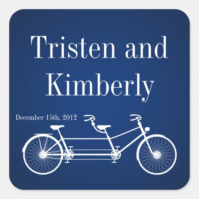 Favoriser Stickers Whimsical Navy Double Vélo (Devant)
