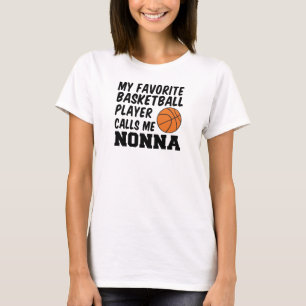 Favorit Basketball Player ruft Me Nonna auf T-Shirt