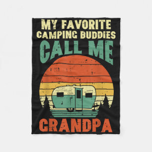 Favorit Camping Buddies Opa Retro Großvater Fleecedecke