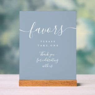 Favorit Dust Blau Elegant Moderne Schrift Acrylschild