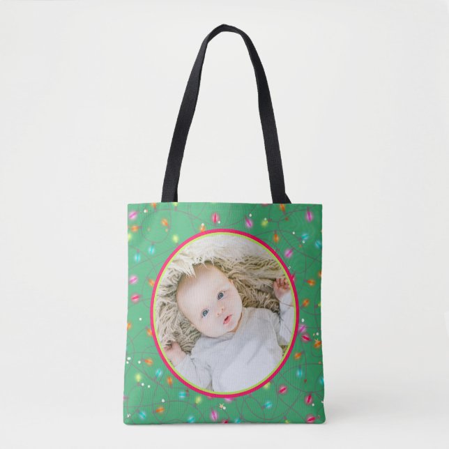 Favorit Foto Personalisierte Weihnachtsbeleuchtung Tasche (Vorderseite)