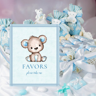 Favorit Table Niedlich Brown Bear Baby Shower Poster