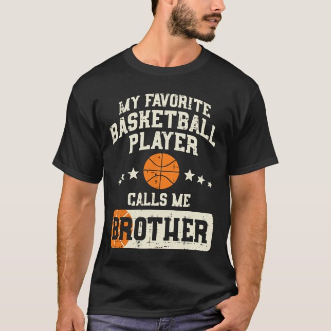 Favorite Bysketbyll Player Brother Family Byller B T-Shirt (Vorderseite)