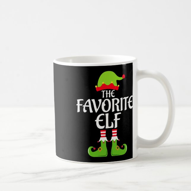 Favorite Elf Matching Family Group Weihnachts-Part Kaffeetasse (Rechts)
